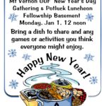 New Year's Potluck announcement
